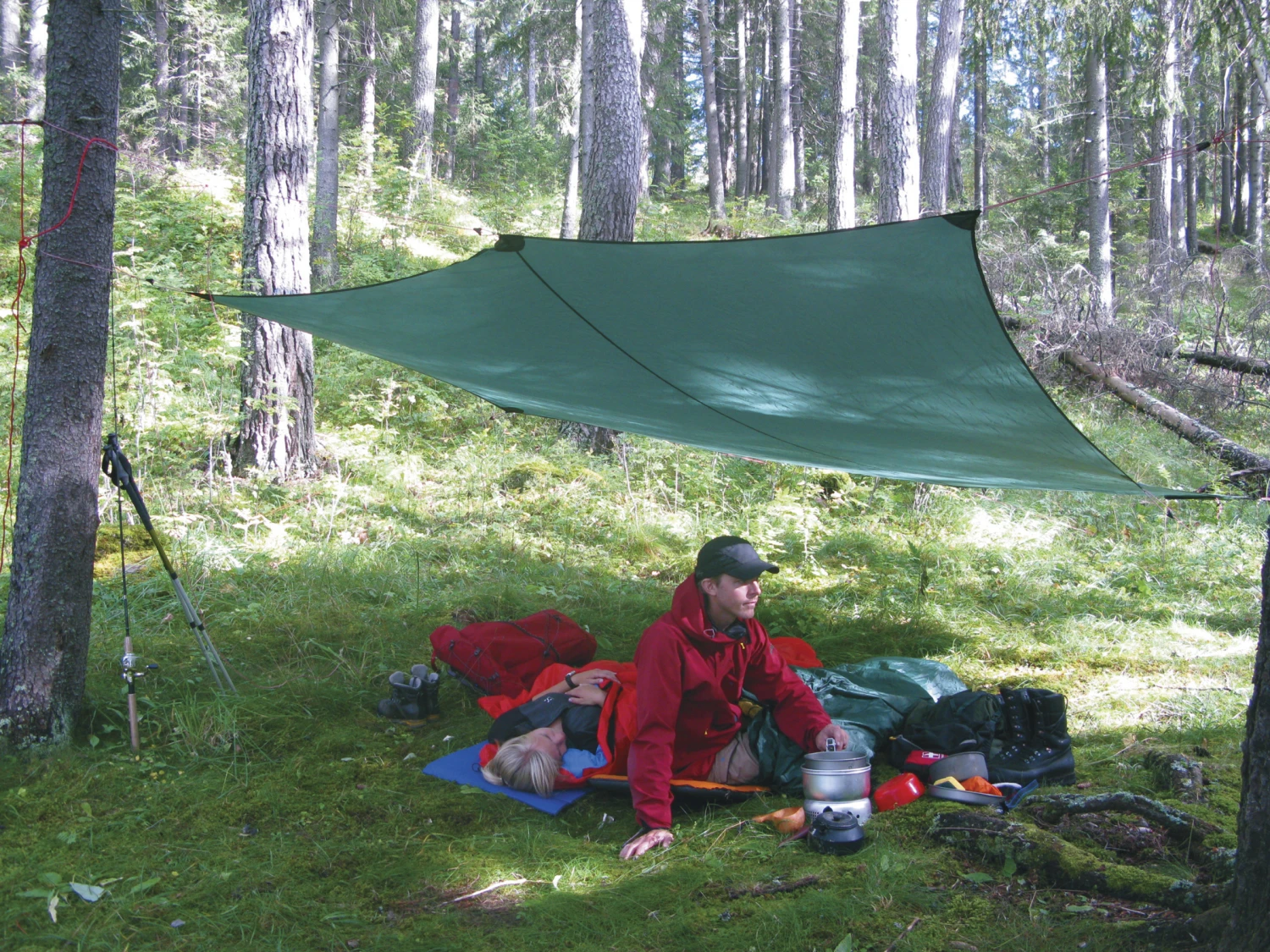 Hilleberg Tarp 5 - Minimalist Tarp - Red 7 Hilleberg Tarp 5 - Minimalist Tarp - Red - Billede 5
