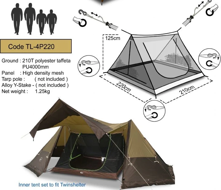 Luxe Outdoor Aluxe Rect Inner 4P 3 Luxe Outdoor Aluxe Rect Inner 4P
