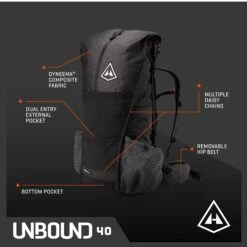 Hyperlite Mountain Gear Unbound 40 - Black