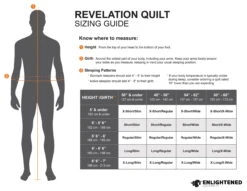 Enlightened Equipment Revelation Quilt 30°F (-1°C) Regular/Wide -Camp Friluft Gear EE quilts size 2