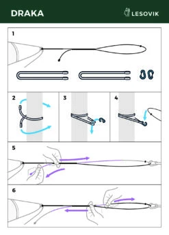 Lesovik DRAKA Hammock Set -Camp Friluft Gear LESOVIK manual DRAKA A