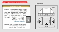 Luxe Outdoor Twin Shelter With Stove Jack 4p Tent -Camp Friluft Gear twinshelter backpackinglightse specs